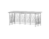 Abri ouvert 2 x 5 m Modèle roseau