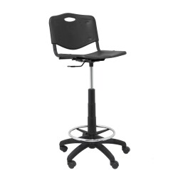 Taburete Robledo PVC negro