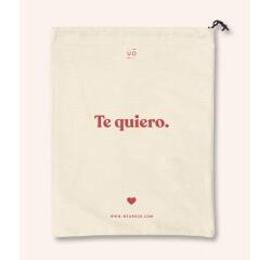 Bolsa tela regalo "Te quiero"