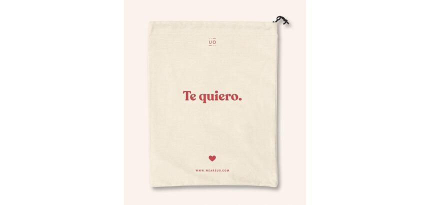 Bolsa tela regalo "Te quiero"