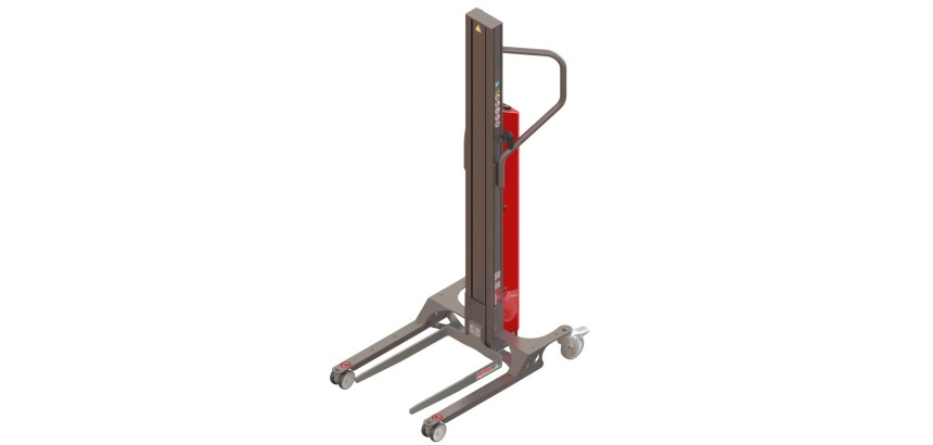 Gerbeur Astair à levée électrique avec fourches 60 kg course de levée 1200 mm