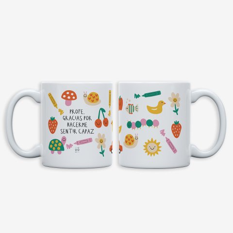 Taza "Profe, gracias por hacerme sentir capaz"