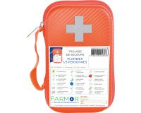 Trousse de secours Plombier 1/3 personnes en PU orange