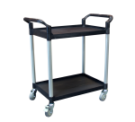 Desserte 2 plateaux plastique 250 kg 680 x 450 mm roue TPE