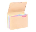 Trieur plastique Viquel Rainbow à soufflet 6 divisions A4 - pastel