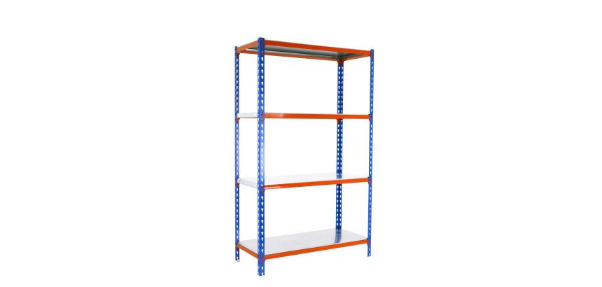 Estantería simonclick 4/400 1500 azul/naranja/galva
