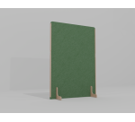 Cloison acoustique Emmie Flexmute en PET 12 mm  H 170 x L 120 cm sur pieds en bois massif