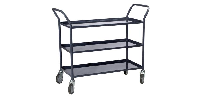 Servante 200kg 3 plateaux tôle 935x435 mm