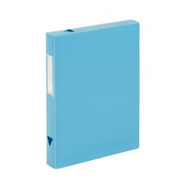 Boîte de classement plastique Viquel Class Doc - Essentiel Recycle - dos 4 cm - turquoise