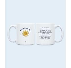 Taza "Placeres de la vida" 350ml, cerámica 
