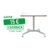 Bureau manuel compact - assis-debout - blanc - Leitz Ergo