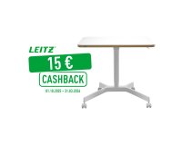 Bureau manuel compact - assis-debout - blanc - Leitz Ergo