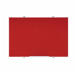 Pizarra vidrio magnetica roja 900X600