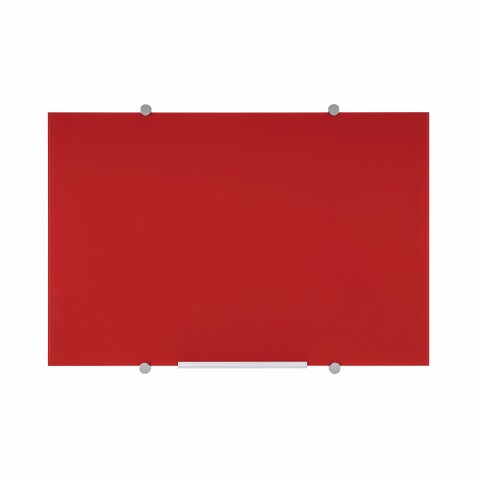 Pizarra vidrio magnetica roja 900X600