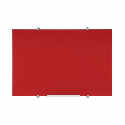 Pizarra vidrio magnetica roja 900X600