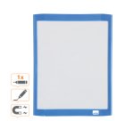 Mini pizarra magnética Nobo con marco de color 216x280 mm