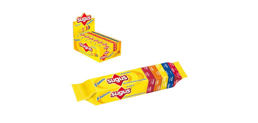Caramelos Sugus Stick sabores - Estuche 18 Unidades
