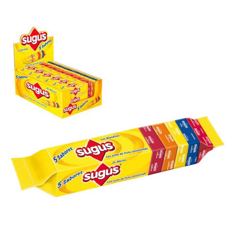 Caramelos Sugus Stick sabores - Estuche 18 Unidades