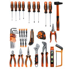 Valise  à outils textile 22L équipée 36 outils- 44 x 18 x 28cm