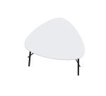Table basse Lazy 50 x 60 cm pied noir