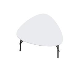 Table basse Lazy 50 x 60 cm pied noir