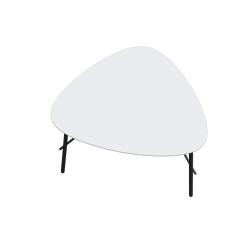 Table basse Lazy 50 x 60 cm pied noir