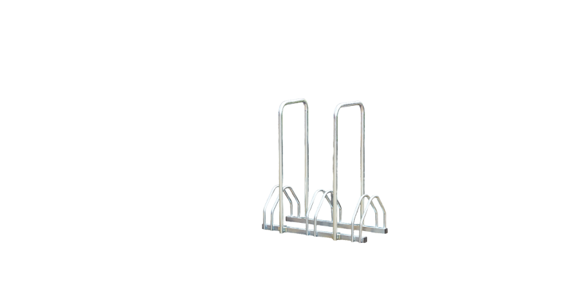 Râtelier 3 vélos avec 2 arceaux pour antivol