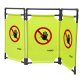 Barrière d'intervention PVC - 3 vantaux  - jaune