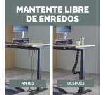 Vértebra Organización Cables Extensible