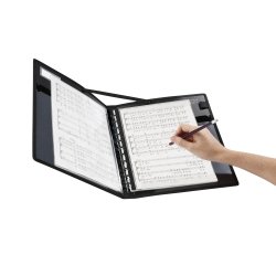 Classeur porte partitions anneaux Géode  plastifié - ALLEGRO VOCALYZ VIQUEL - Dos 3 cm