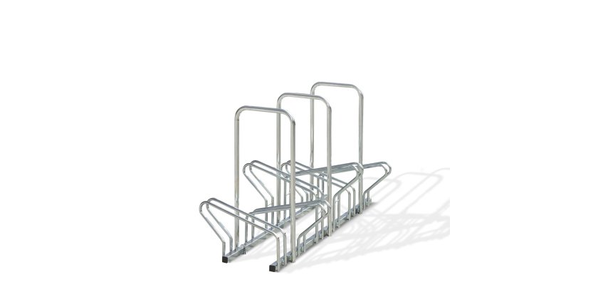 Range 6 vélos avec 3 arceaux antivol