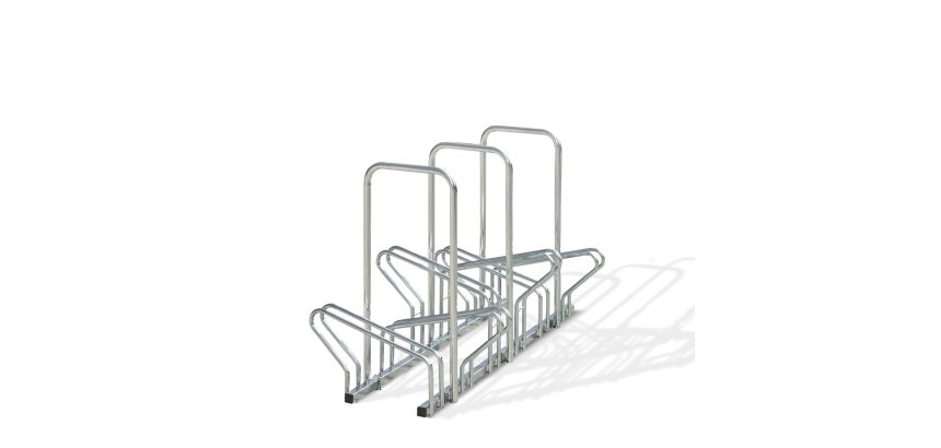 Range 6 vélos avec 3 arceaux antivol