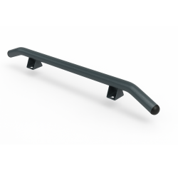 Butée de parking - Chasse roue - PMR Modèle cintré Ø 60 mm Zingué + peint gris RAL 7016