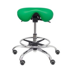 Taburete Alatoz similpiel  - Verde claro