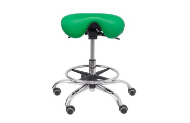 Taburete Alatoz similpiel  - Verde claro