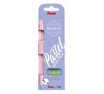 Rotulador Pentel Touch pastel con punta de pincel - Estuche 4 surtido