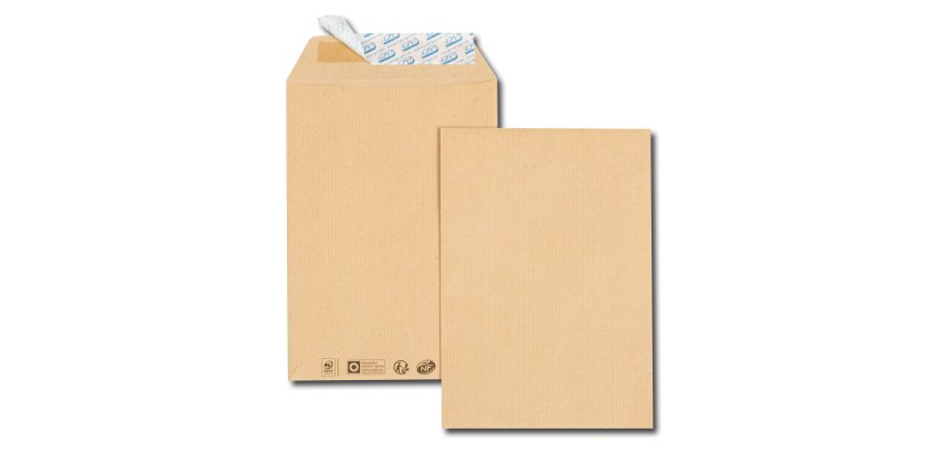 Pochette kraft brun 229 x 324 (C4) 90g sans fenêtre - Boite de 250