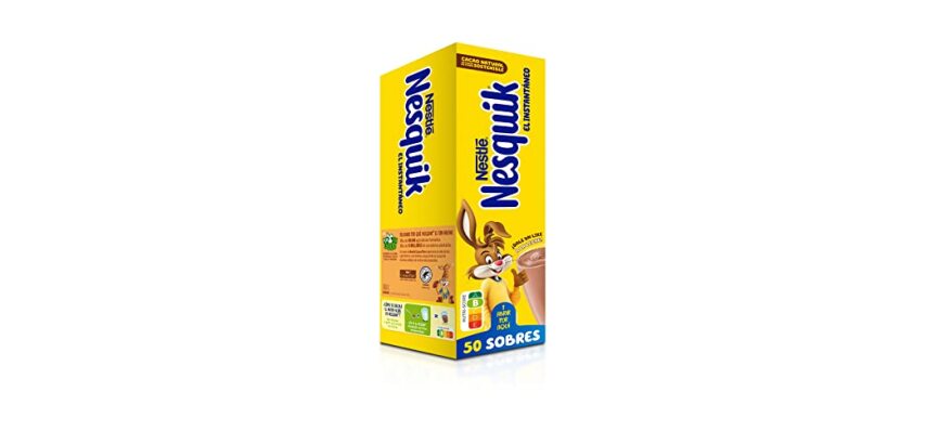 Sobres de Cacao Soluble Nesquick 13,5 g - Caja de 50 unidades