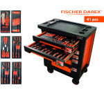 Servante équipée de 41 outils avec 6 modules