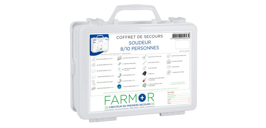 Coffret  de secours Soudeur 8/10 personnes