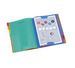 Trieur extensible à soufflets 8 compartiments – A4 – Viquel Rainbow Touch