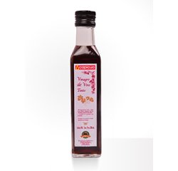 Vinagre de vino tinto en botella de 250 ml Capicua -  Caja de 12 unidades.