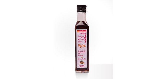 Vinagre de vino tinto en botella de 250 ml Capicua -  Caja de 12 unidades.