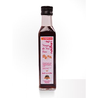 Vinagre de vino tinto en botella de 250 ml Capicua - Caja de 12 unidades.