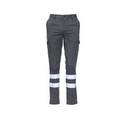 Pantalón básico multibolsillos con bandas reflectantes