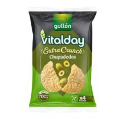 Tortitas Gullón Vitalday Extra Crunch Aceitunas Chupadedos Sin Gluten