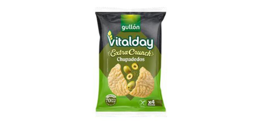 Tortitas Gullón Vitalday Extra Crunch Aceitunas Chupadedos Sin Gluten