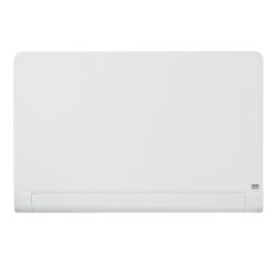 Pizarra magnética de cristal Nobo Impression Pro de 1000x560mm con bandeja para rotuladores oculta