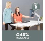 Brazo para monitor individual Eppa™ Plateado Fellowes