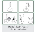 Taburete Active con asiento Comfort Leitz Ergo